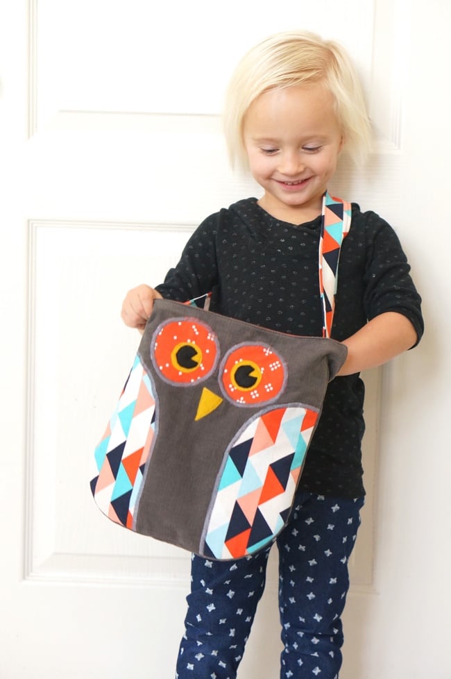 Image of Lola The Owl Pillow PDF Pattern and bonus Lola Owl Bag Pattern