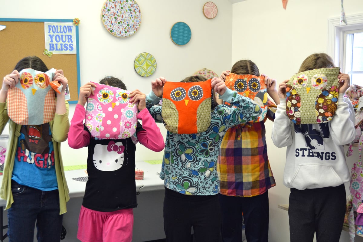 Image of Lola The Owl Pillow PDF Pattern and bonus Lola Owl Bag Pattern