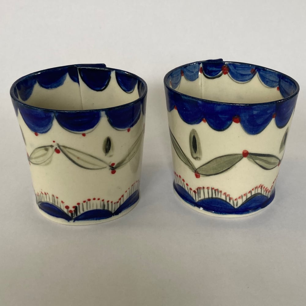 Image of Beakers blue and Gold