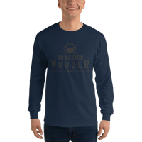 Image 1 of Classic Brackish Wooder - Long Sleeve Tee (Black Logo)