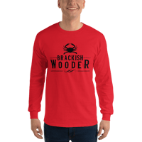 Image 4 of Classic Brackish Wooder - Long Sleeve Tee (Black Logo)