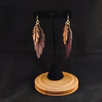 Image 5 of Tan & Gold Feather & Friend