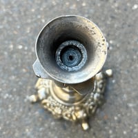 Image 9 of Bougeoir ancien XIXᵉ siècle en laiton et métal argenté – style néo-classique 