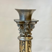 Image 6 of Bougeoir ancien XIXᵉ siècle en laiton et métal argenté – style néo-classique 