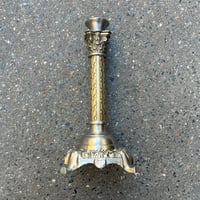 Image 2 of Bougeoir ancien XIXᵉ siècle en laiton et métal argenté – style néo-classique 