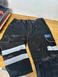 Image 3 of Nika's Workwear Hi-Vis Cargo Trousers with Knee Pad Pockets