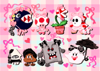 Image 1 of (Two size options) Cutie friends and enemies print