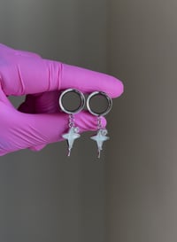 Image 3 of “Céline” Sparkle Dangles (Silver)