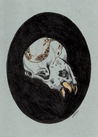 Image 2 of 6" x 8" PRINT - Sacred Relics: Skull