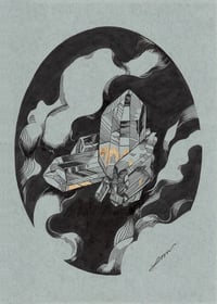 Image 2 of 6" x 8" PRINT - Sacred Relics: Crystals & Smoke