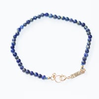 Image 2 of Starry Night Blue Lapis Bracelet