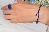 Image 6 of Starry Night Blue Lapis Bracelet