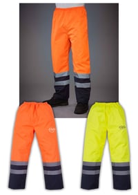 Image 1 of Nika's Workwear Hi-Vis Two tone Waterproof Overtrousers