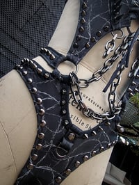 Image 13 of Barbed Bodysuit - Gunmetal