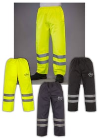 Image 1 of Nika's Workwear Hi-Vis Waterproof Overtrousers