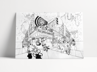 Image 2 of SXSW Showcase Poster - Black & White
