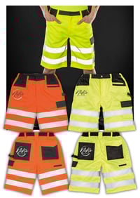 Image 1 of Nika's Workwear Hi-Vis Cargo Shorts 