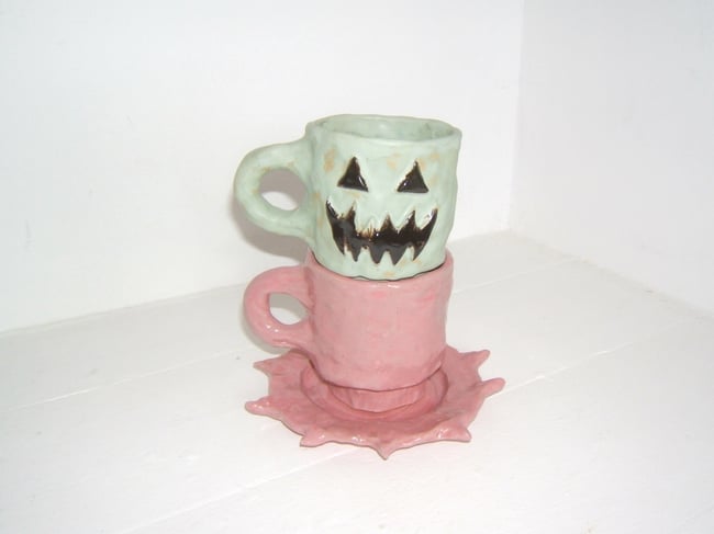 Green Jacko Lantern Diner Mug Set 