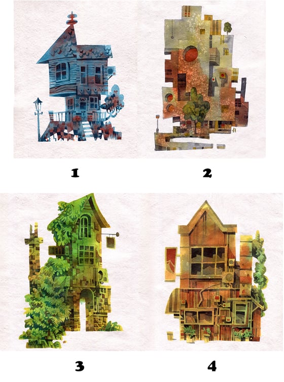 Image of Large Neighbourhood "Abode" paintings