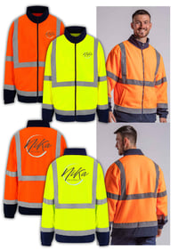 Image 1 of Nika's Workwear Hi-Vis Fleece Jacket 