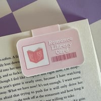 Romance Library Card Magnetic Bookmark