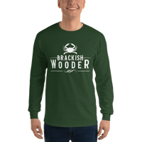 Image 18 of Classic Brackish Wooder - Long Sleeve Tee (White Logo)