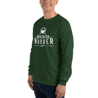 Image 7 of Classic Brackish Wooder - Long Sleeve Tee (White Logo)