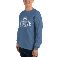 Image 2 of Classic Brackish Wooder - Long Sleeve Tee (White Logo)