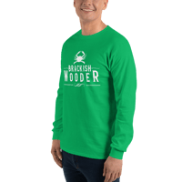 Image 8 of Classic Brackish Wooder - Long Sleeve Tee (White Logo)