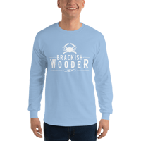 Image 16 of Classic Brackish Wooder - Long Sleeve Tee (White Logo)