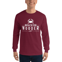 Image 20 of Classic Brackish Wooder - Long Sleeve Tee (White Logo)