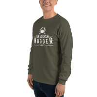 Image 6 of Classic Brackish Wooder - Long Sleeve Tee (White Logo)