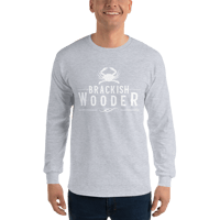 Image 13 of Classic Brackish Wooder - Long Sleeve Tee (White Logo)