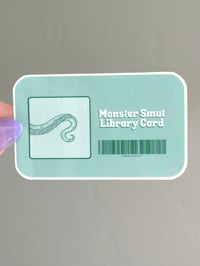 Monster Smut Library Card Sticker