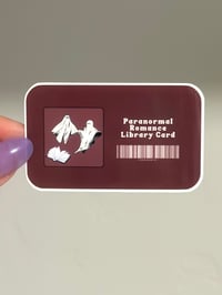Paranormal Romance Library Card Sticker