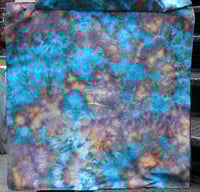 Image 1 of Chaotic Geode  A - Ice Dyed Bandana - FREE SHIPPING