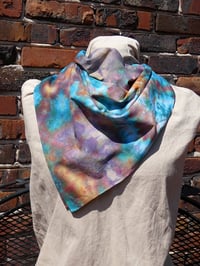 Image 2 of Chaotic Geode  A - Ice Dyed Bandana - FREE SHIPPING