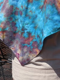 Image 6 of Chaotic Geode  A - Ice Dyed Bandana - FREE SHIPPING