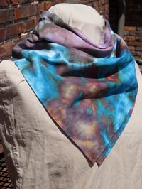 Image 3 of Chaotic Geode D - Ice Dyed Bandana - FREE SHIPPING
