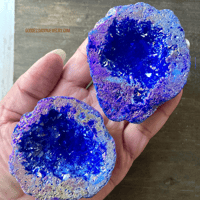 Image 5 of Pink Agate Geode, Crystal Cluster, Aura Agate Crystal, for Emotional Healing & Spiritual Growth