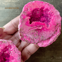 Image 6 of Pink Agate Geode, Crystal Cluster, Aura Agate Crystal, for Emotional Healing & Spiritual Growth