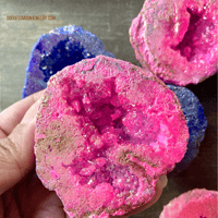 Image 8 of Pink Agate Geode, Crystal Cluster, Aura Agate Crystal, for Emotional Healing & Spiritual Growth