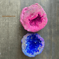 Image 10 of Pink Agate Geode, Crystal Cluster, Aura Agate Crystal, for Emotional Healing & Spiritual Growth