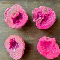 Image 13 of Pink Agate Geode, Crystal Cluster, Aura Agate Crystal, for Emotional Healing & Spiritual Growth