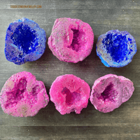 Image 12 of Pink Agate Geode, Crystal Cluster, Aura Agate Crystal, for Emotional Healing & Spiritual Growth