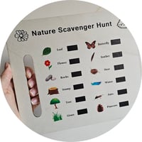Wooden Nature Scavenger Hunt List