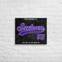 Image 2 of SACTOWN 916 (20"x24" BLK/PPL)