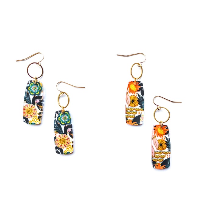 Geneva Fall Floral Earrings 