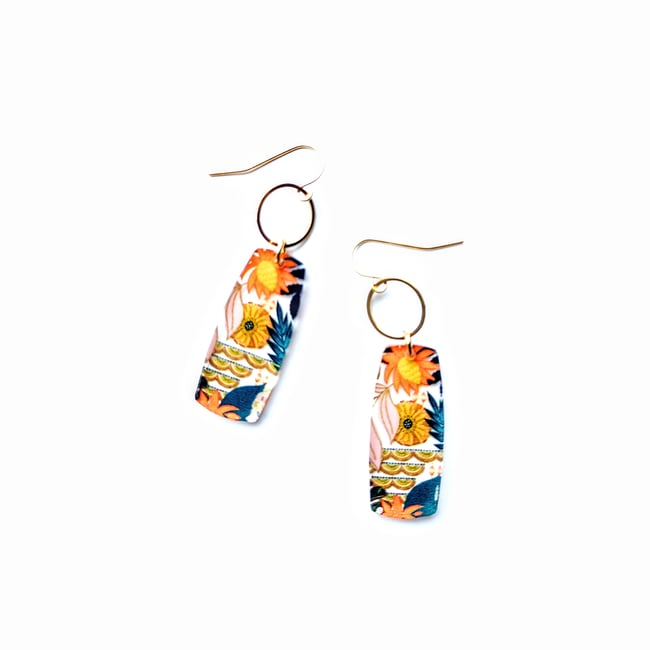 Geneva Fall Floral Earrings 