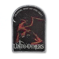Image 3 of Dragon Why Do You Cry? Embroidered Patch